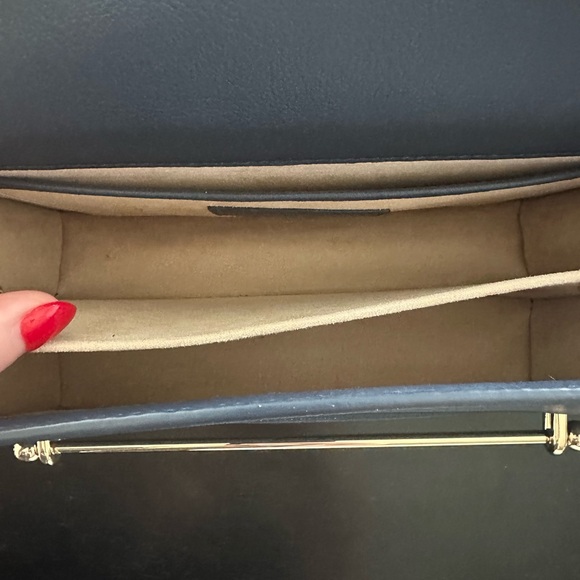 Strathberry East/West Navy Shoulder Bag - Picture 9 of 11